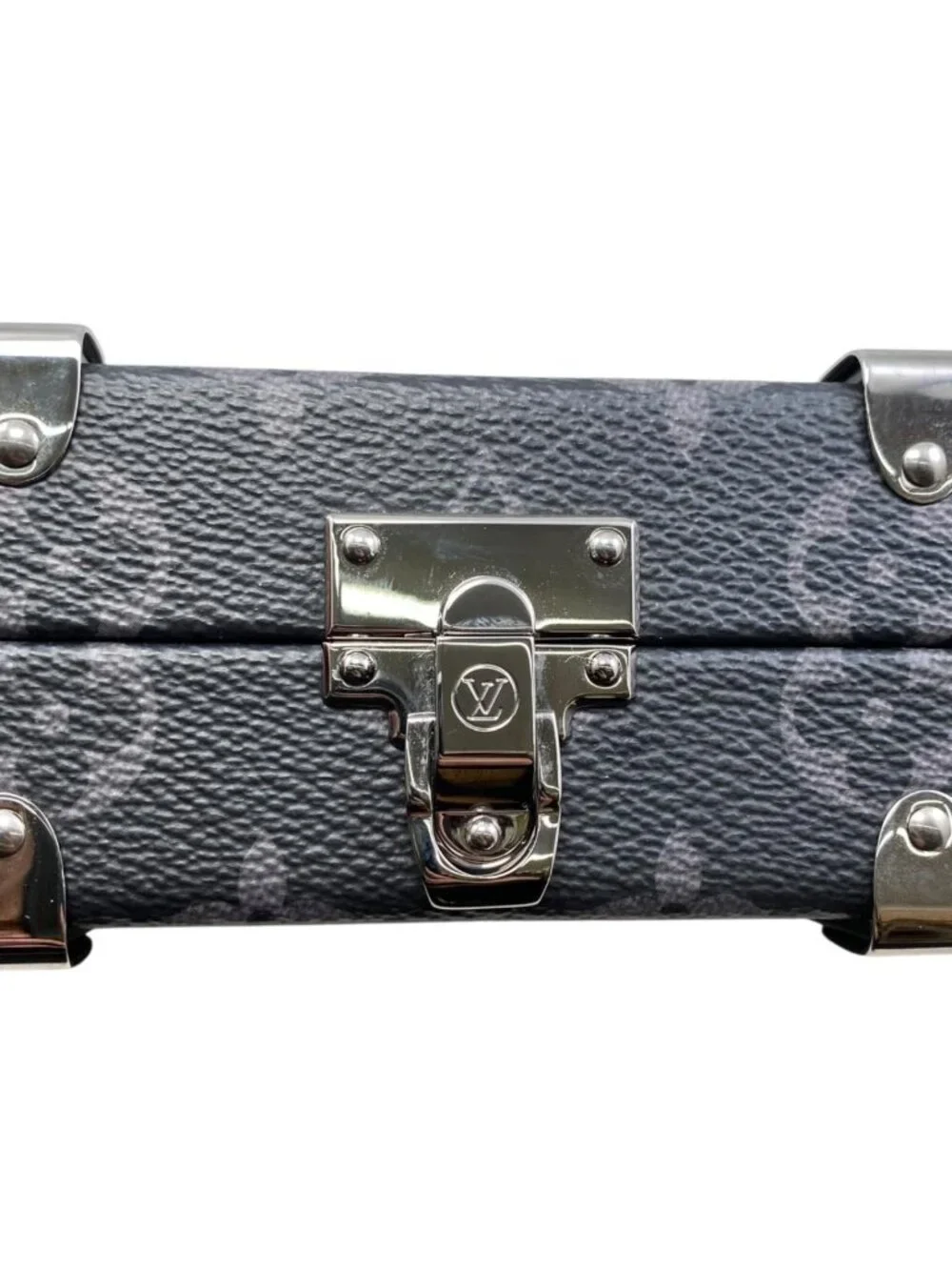 Louis Vuitton Clutch Wallet Trunk Monogram Eclipse Black Gray